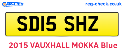 SD15SHZ are the vehicle registration plates.