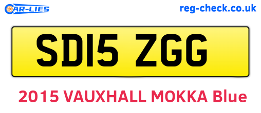 SD15ZGG are the vehicle registration plates.