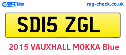 SD15ZGL are the vehicle registration plates.