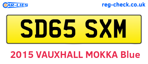 SD65SXM are the vehicle registration plates.
