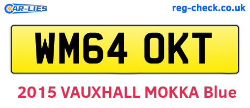 WM64OKT are the vehicle registration plates.