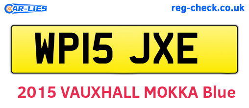 WP15JXE are the vehicle registration plates.