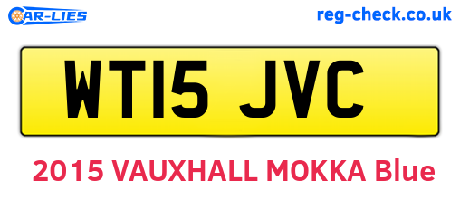 WT15JVC are the vehicle registration plates.