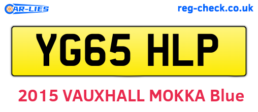 YG65HLP are the vehicle registration plates.