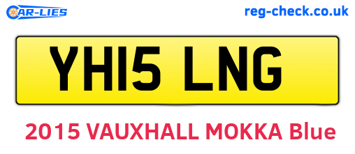 YH15LNG are the vehicle registration plates.