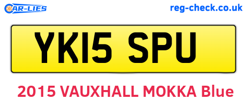 YK15SPU are the vehicle registration plates.
