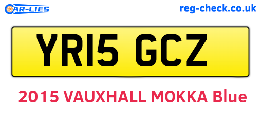 YR15GCZ are the vehicle registration plates.