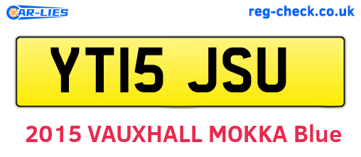 YT15JSU are the vehicle registration plates.