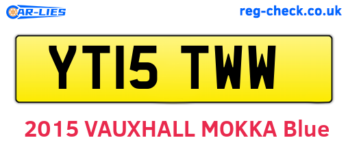 YT15TWW are the vehicle registration plates.