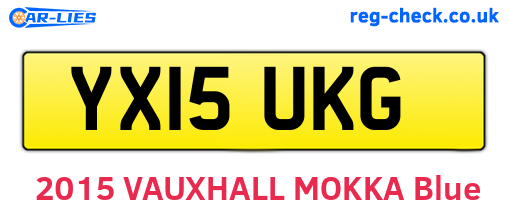 YX15UKG are the vehicle registration plates.