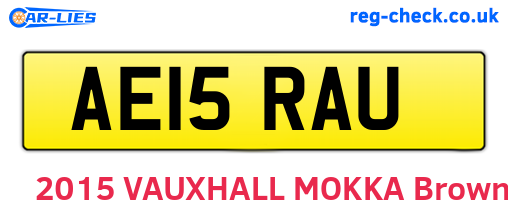 AE15RAU are the vehicle registration plates.