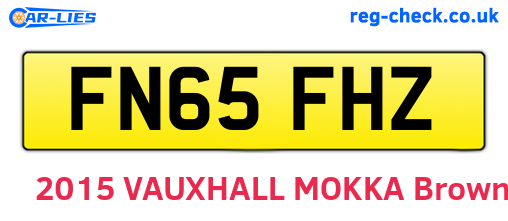 FN65FHZ are the vehicle registration plates.