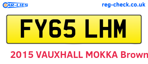 FY65LHM are the vehicle registration plates.