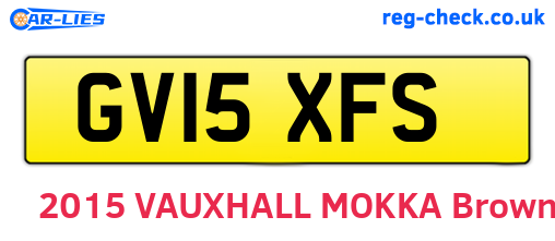 GV15XFS are the vehicle registration plates.
