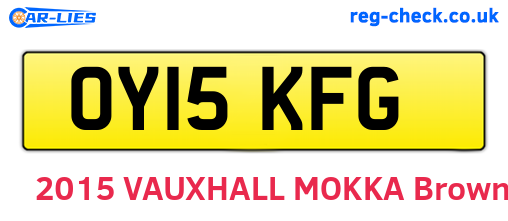 OY15KFG are the vehicle registration plates.