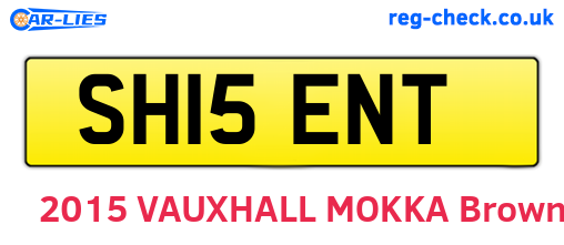 SH15ENT are the vehicle registration plates.