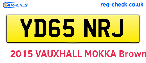 YD65NRJ are the vehicle registration plates.