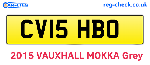 CV15HBO are the vehicle registration plates.