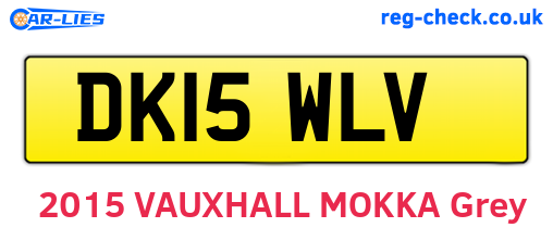 DK15WLV are the vehicle registration plates.