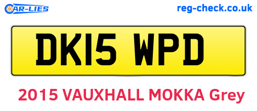 DK15WPD are the vehicle registration plates.