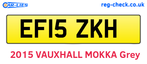 EF15ZKH are the vehicle registration plates.
