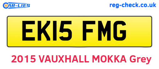 EK15FMG are the vehicle registration plates.