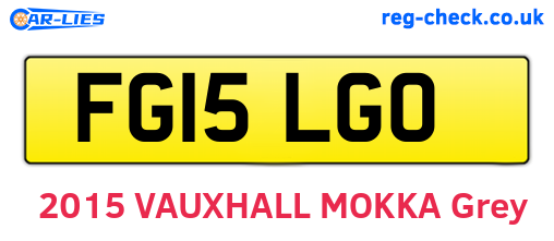 FG15LGO are the vehicle registration plates.