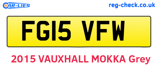 FG15VFW are the vehicle registration plates.