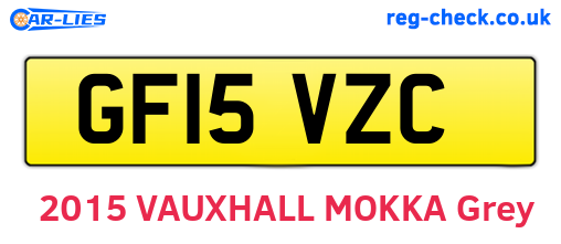 GF15VZC are the vehicle registration plates.