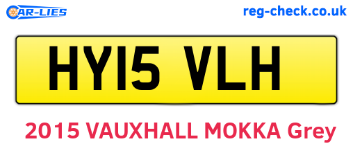 HY15VLH are the vehicle registration plates.