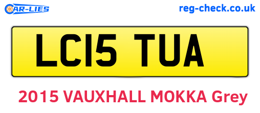 LC15TUA are the vehicle registration plates.