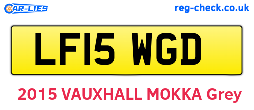 LF15WGD are the vehicle registration plates.
