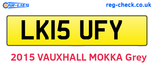 LK15UFY are the vehicle registration plates.