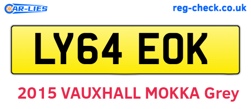 LY64EOK are the vehicle registration plates.