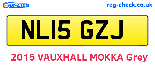 NL15GZJ are the vehicle registration plates.