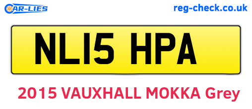 NL15HPA are the vehicle registration plates.