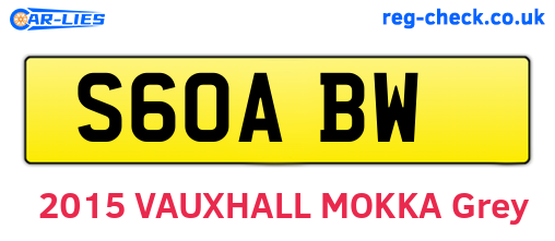 S60ABW are the vehicle registration plates.