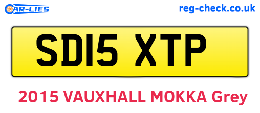 SD15XTP are the vehicle registration plates.