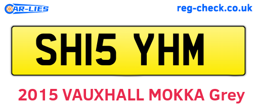 SH15YHM are the vehicle registration plates.