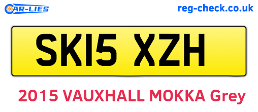 SK15XZH are the vehicle registration plates.