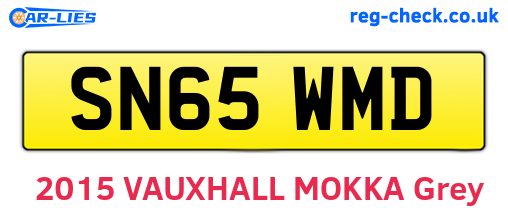 SN65WMD are the vehicle registration plates.