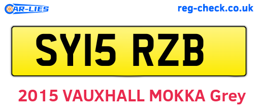 SY15RZB are the vehicle registration plates.