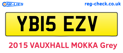 YB15EZV are the vehicle registration plates.
