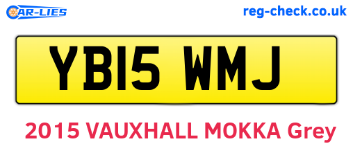 YB15WMJ are the vehicle registration plates.