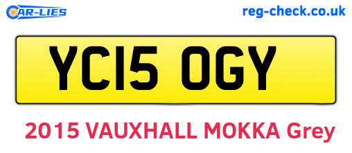 YC15OGY are the vehicle registration plates.