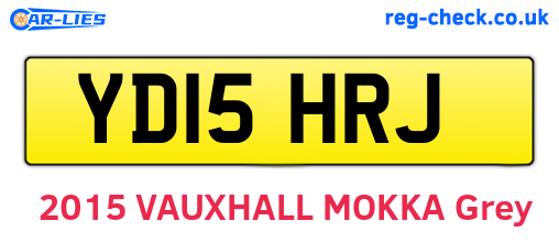 YD15HRJ are the vehicle registration plates.