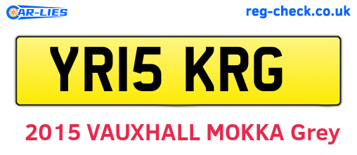 YR15KRG are the vehicle registration plates.