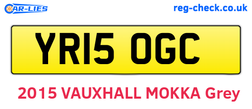 YR15OGC are the vehicle registration plates.