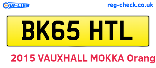 BK65HTL are the vehicle registration plates.
