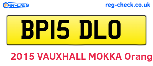 BP15DLO are the vehicle registration plates.